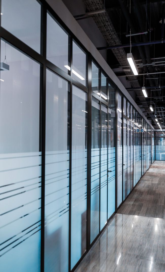 parede de vidro em Santa Maria